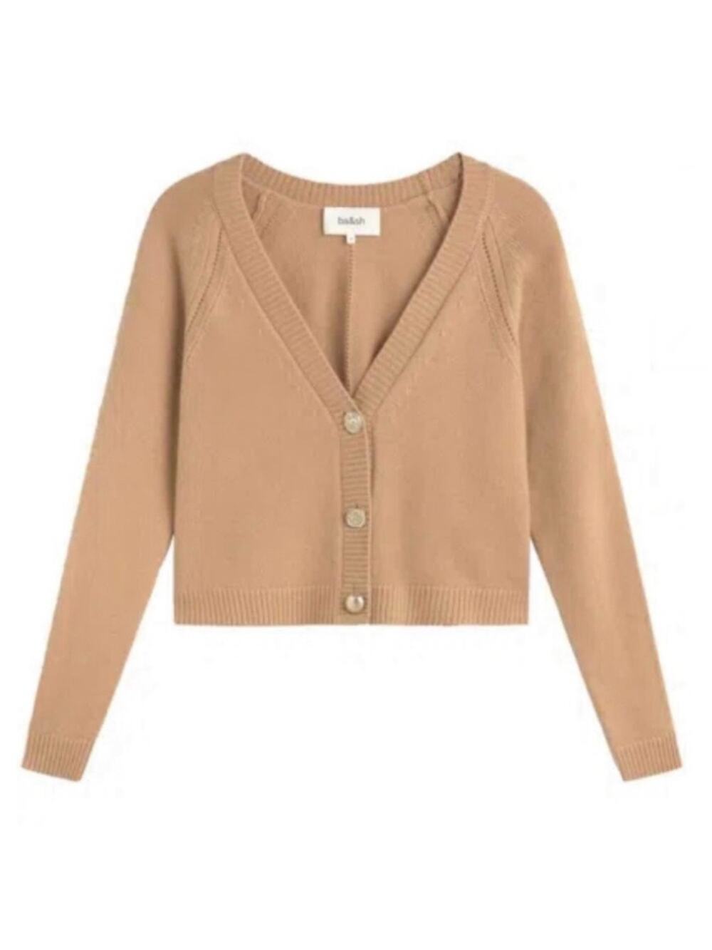 Ba&sh Luxurious Tan Carila Cardigan Size XS